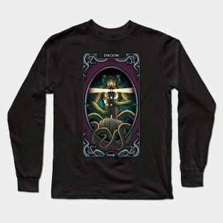 Lovecraft Tarot The Tower Long Sleeve T-Shirt